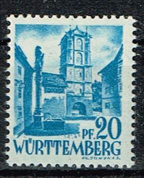 Germany,Sc.#8N7 + 9 MNH, City Gate of Wangen, Friedrich Hölderlin