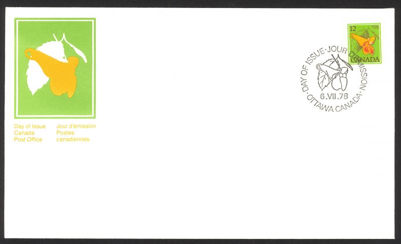 Canada Sc# 712 FDC single 1978 07.06 Flowers