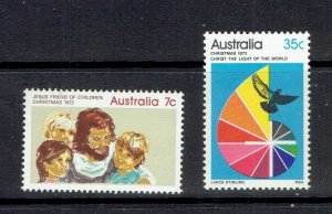 AUSTRALIA - 1972 CHRISTMAS - SCOTT 539 TO 540 - MNH