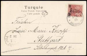 German 1905 Offices Levante Turkey El Aksa Mosque Jerusalem Beirut CDS PPC 81239