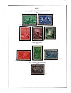 MINT + USED STAMPS FROM EARLY CUBA    (017)