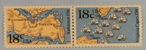 Scott# 1937-38 - 1981 Commemoratives - 18 cents American Bicentennial Block