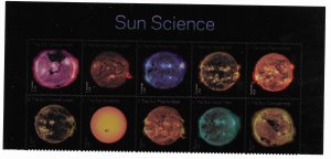 US #5598-5607 MNH block with Header.  Sun Science.  So nice.