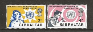 Gibraltar Scott catalog # 213-214 Unused HR See Desc