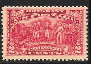 USA 644: 2c Surrender of General Burgoyne (1821), by John Trumbull, MNH, F-VF