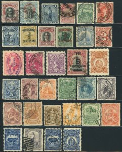 Uruguay Early Postage Latin America Used Stamp Collection 1896-1907