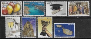Malta Scott #'s 1401 - 1408 MNH