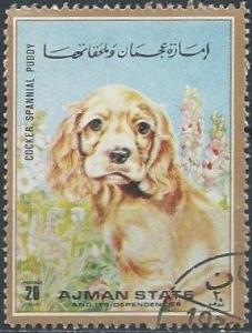 Ajman unlisted (used cto) 20d dogs: cocker spaniel (1972)