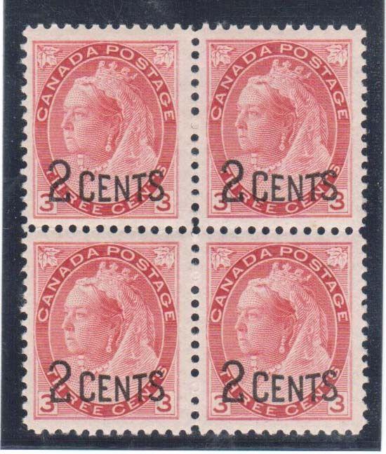 Canada #88 VF/NH Block