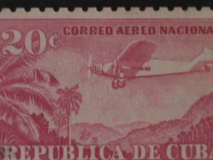 ​CUBA-1931-SC#C14  ROSE AIRPLANE MNH VF- 93 YEARS OLD WE SHIP TO WORLDWIDE