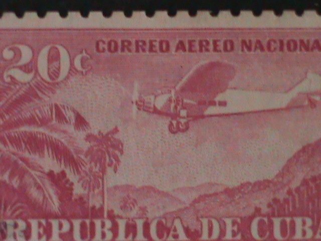 ​CUBA-1931-SC#C14  ROSE AIRPLANE MNH VF- 93 YEARS OLD WE SHIP TO WORLDWIDE