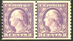 U.S. #493 MINT PAIR OG LH 