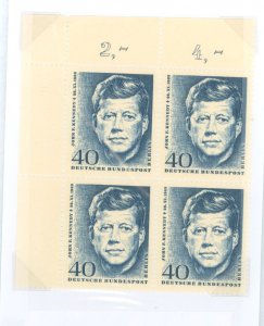 Germany #901  Plate Block