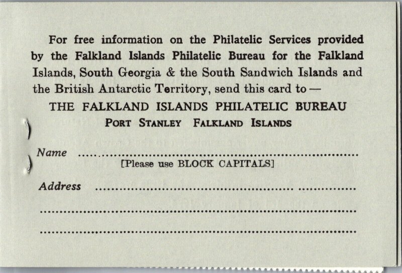 KAPPYSstamps  SOUVENIR SHEET FALKLAND ISLANDS BOOKLETS NH  CV $14