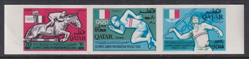 Qatar 120A Summer Olympics Imperfs MNH VF