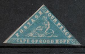 Cape Of Good Hope #9b (SG #14b) Mint World Rarity 1861 Woodblock SEE CERTIFICATE