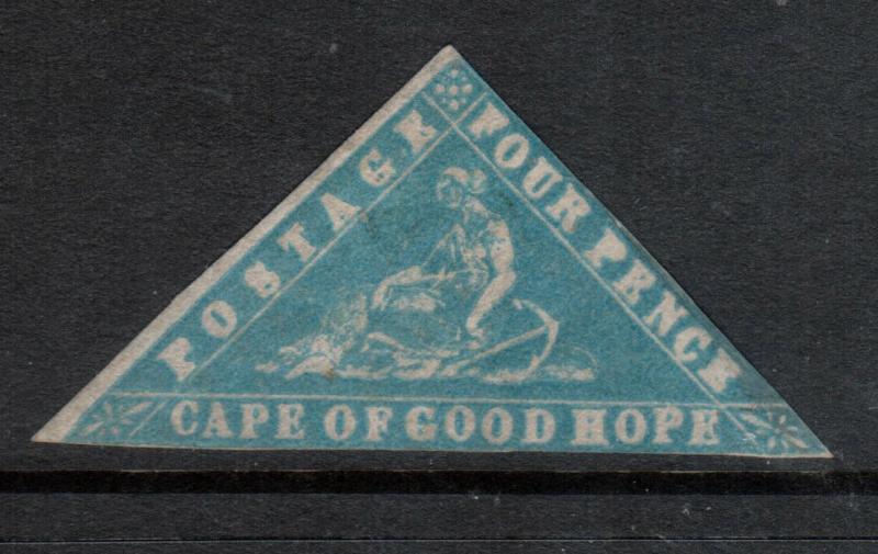 Cape Of Good Hope #9b (SG #14b) Mint Fine World Rarity 1861 Woodblock *With Cert