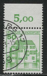 Germany Bund Scott # 1310, used, variation sheet printing