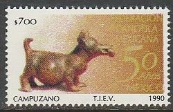 MEXICO 1676, CANINE FEDERATION, 50th ANNIVERSARY. MINT, NH. VF.
