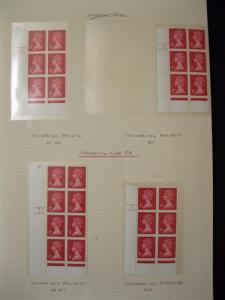 SPECIALISED COLLECTION OF U/M 8p MACHINS + CYLINDER BLOCKS ON 6  PAGES