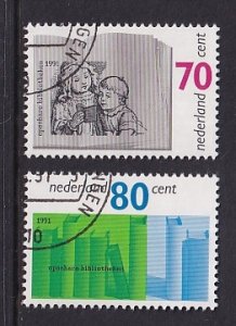 Netherlands   #801-802  cancelled  1991 public libraries