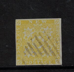 New Brunswick #2 Very Fine Used With Ideal Light Cancel **With Certificate**