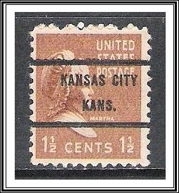US Precancel #805-71 Kansas City KS Used
