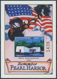 Micronesia Stamps 2002 MNH Pearl Harbor Attack WWII WW2 Military 1v S/S II