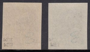 1938 SPAIN FERNANDO CATHOLIC IMPERF VARIETY (ED.845hccs-846hccs) MNH VF