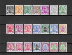 MALAYA/SELANGOR 1949/55 SG 90/110 MNH Cat £120