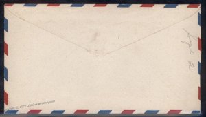 USA WWII APO Airmail Military Mail Cover 93801