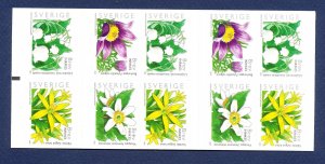 SWEDEN - Scott 2508j  - MNH - serpentine 6 3/4 diecut - Flowers - 2005
