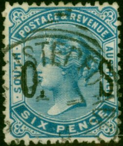 South Australia 1900 6d Blue SG085 Fine Used