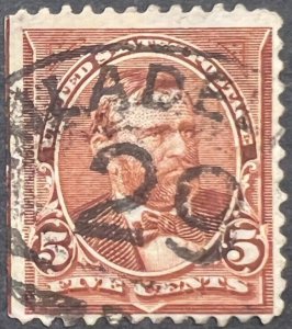 Scott#: 270 - Ulysses S. Grant 5¢ 1895 BEP used single stamp - Lot G4