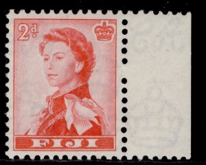 FIJI QEII SG301, 2d rose-red, NH MINT.