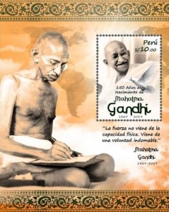 O) 2020 PERU, MAHATMA GANDHI. THINKER, ACTIVIST, NON-VIOLENCE MOVEMENT, MNH