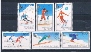 Chad 381-86 Used set Lake Placid Olympics 1979 (HV0110)+