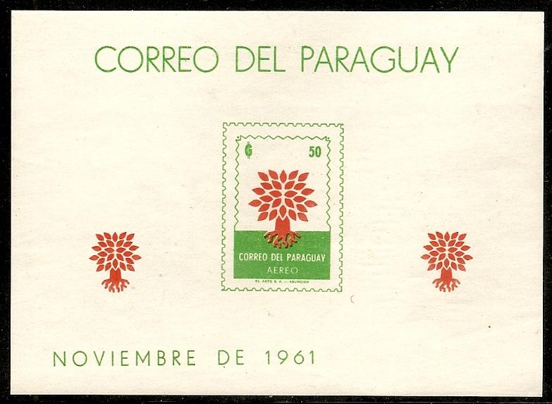 Paraguay 622 NOTE 1961 WRY s.s. NH