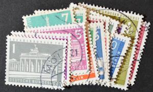 Germany Berlin Scott #9N120-136, F-VF Used complete set