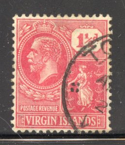 Virgin Islands Scott 56 UH - 1927 1½ Rose Red Colony Seal - SCV $3.00