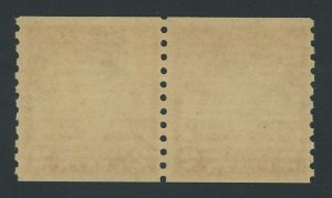 USA 656 - 2 cent Edison coil pair - VF Mint never hinged