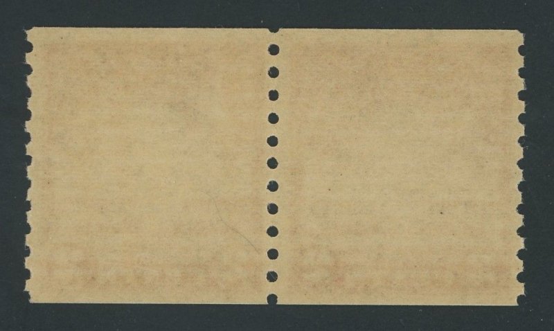 USA 656 - 2 cent Edison coil pair - VF Mint never hinged