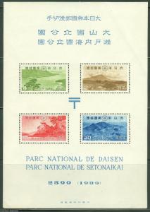 JAPAN PARKS SOUVENIR SHEET SCOTT#288a  MINT NH WITHOUT FOLDER