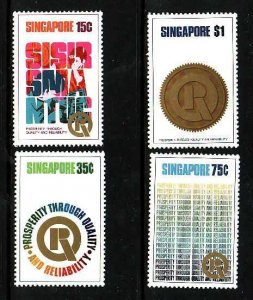 Singapore-Sc#167-70- id12-unused hinged set-Prosperity-1973-