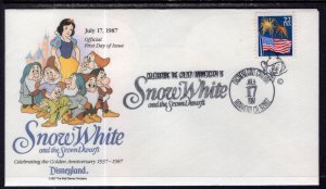 US Golden Anniversary Disney's Snow White and the Seven Dwarfs 1987 Cover