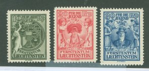 Liechtenstein #B11-13  Single (Complete Set)