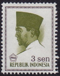 Indonesia - 1966 - Scott #669 - MNH - Sukarno