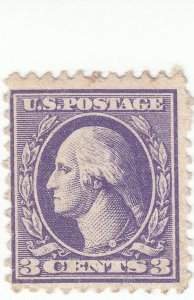 Scott # 530 - 3c Violet, Type IV - Washington - Mint Hinged