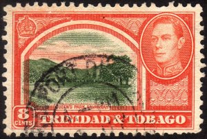 1938, Trinidad & Tobago, 8c, Used, Sc 56