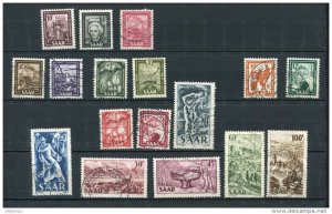 Germany SAAR 1949 MI 272-288 Used